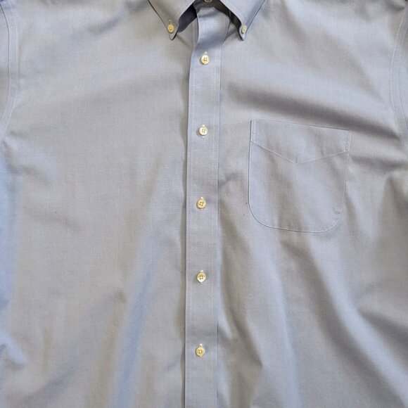 Brooks Brothers Button-Down Shirt Mens size 17-2/3 Blue Oxford - Picture 3 of 6